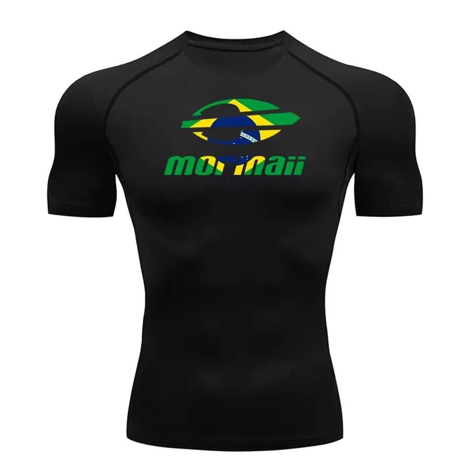 Camiseta Rash Guard de Manga Corta Ajustada para Hombre, Traje de Baño, Flotador, Protección UV contra Medusas