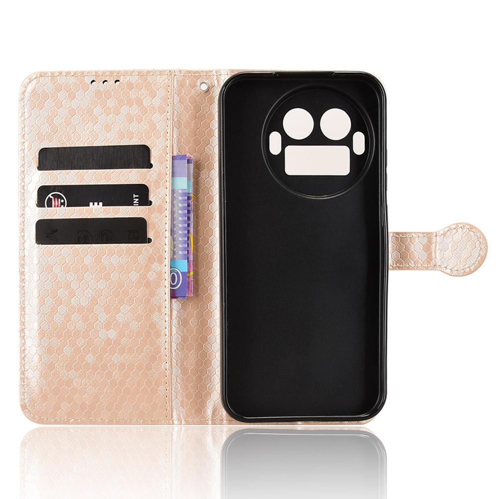 For Realme GT 8 Pro 5G Wallet Case Dot Pattern Imprint PU Leather Phone Cover with Wrist Strap