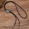 Vintage Western Cowboy Bolo Tie Horn Slips Punk Halskjede Kostymetilbehør Bolo Tie Western