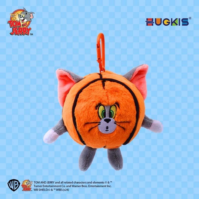 Tom Football Jerry Basketball Tennis Design Plush Rebound Ball Pendant Keychain