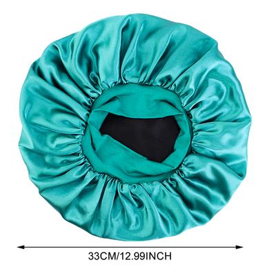 Double Layer Bonnet Sleeping Elastic Wide Band Nightcap Large Sleep Caps Hat Beauty Hair Care Headwear Accessories