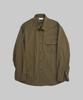 Ttella Deep Olive Cotton One Pocket Shirt