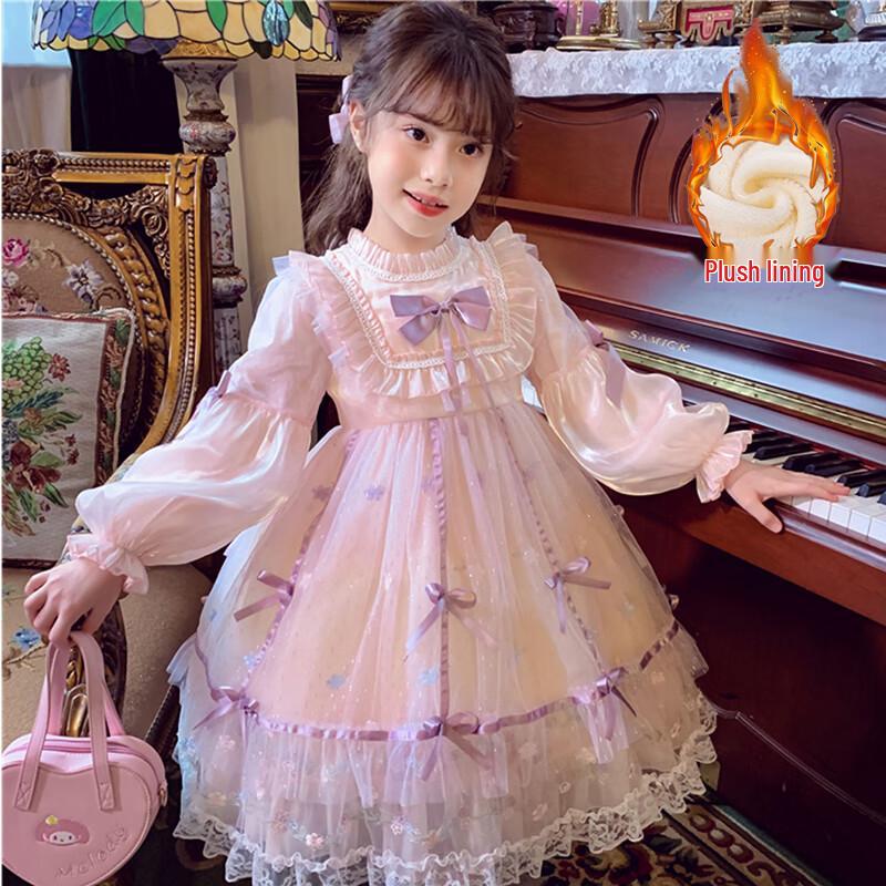 Anniyouer Girls' Winter Lolita Princess Dress