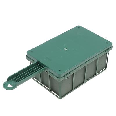 1Pc Supporto per fiori Blocchi di schiuma Disposizione dei fiori Gabbia portafiori con maniglia