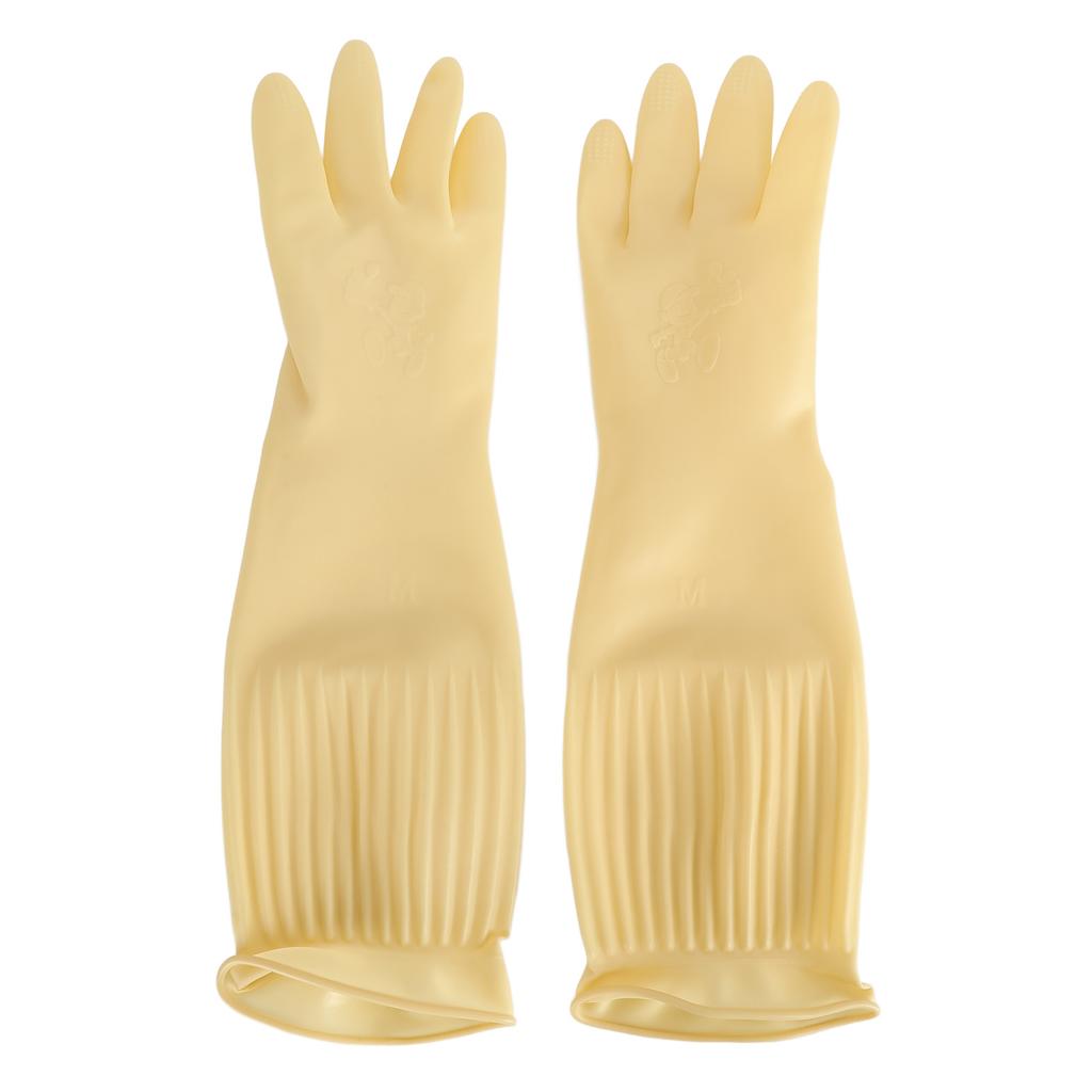 Reusable Rubber Glove Waterproof 45cm Long Household Cleaning Glove for Kitchen Dishwashing Laundry
