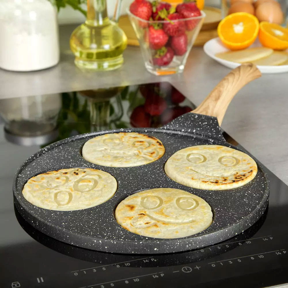 Patelnia do naleśników placków 26cm pancake buźki KINGHOFF KH-1666