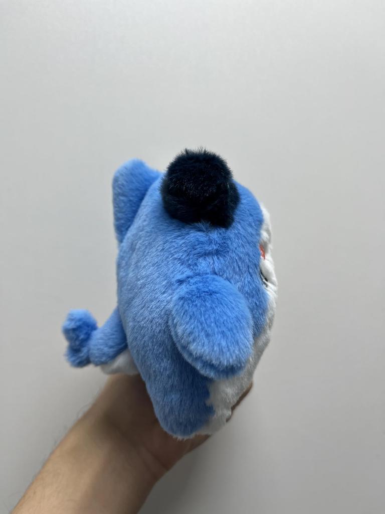 ATTACK SHARK Plush Fluffy and Perfect for Hanging in a Birthday Gift for or Angry Face Shark Plush Toy Toy, Furry, 10x10x13cm, Odorless, Non-shedding,