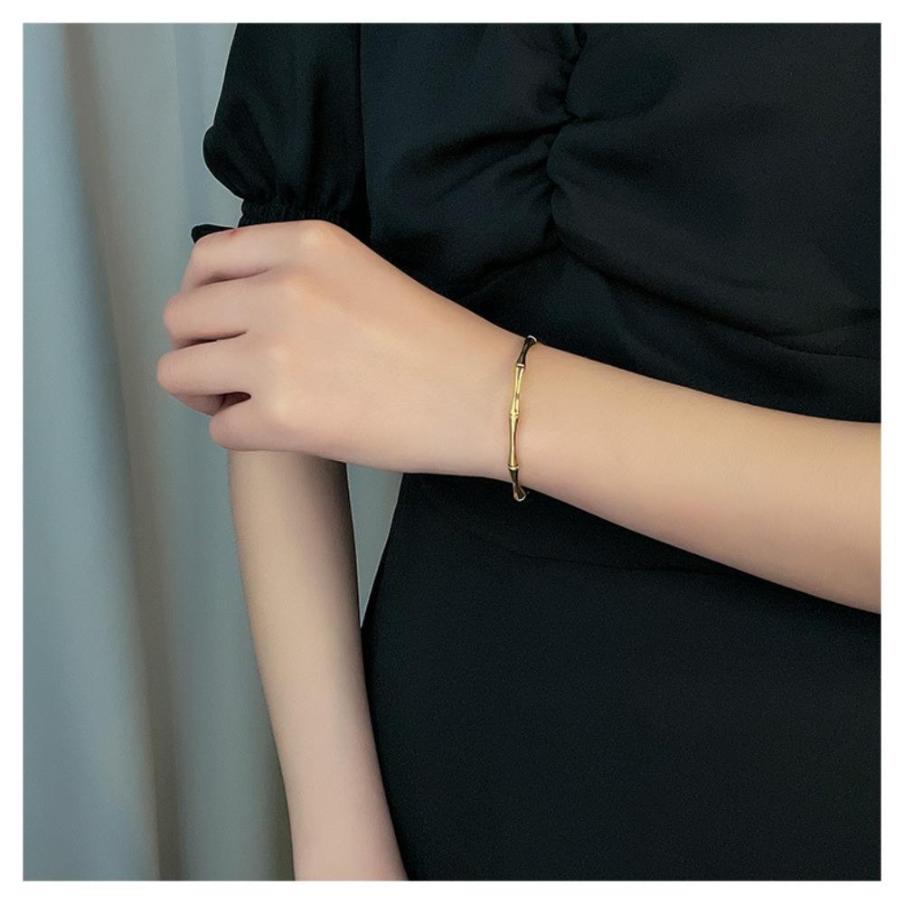 

Браслет из нержавеющей стали, браслеты золотого цвета, минималистичные ювелирные изделия, модный открытый браслет для мужчин