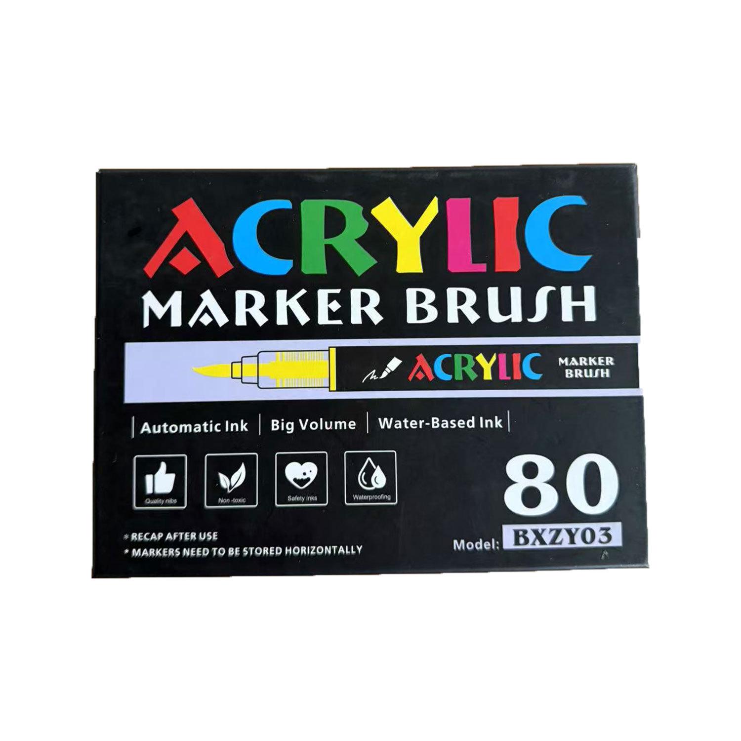 

Детский многослойный водостойкий жидкий акриловый маркер - Непрозрачный, на водной основе, хлопковый стержень