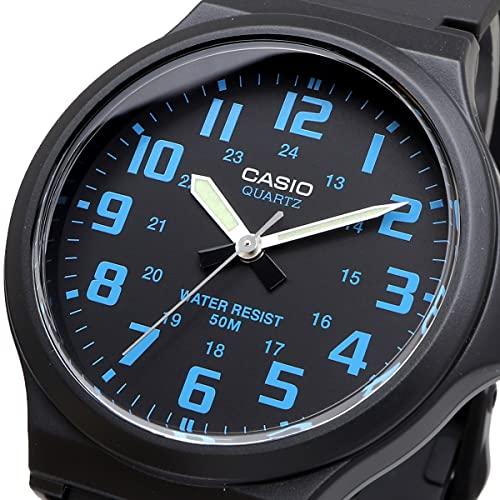 [Casio] STANDARD STANDARD Analog Quartz Watch MW-240-2BV Without Cosmetic Box Men's Black x Blue ...