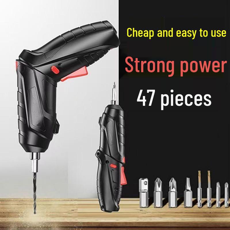 Rechargeable Mini Electric Screwdriver & Hand Drill for Household Use
