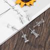 100 Pcs Durable Plastic Buttons Pins Stationery Supplies Clear Push Pins Push Pins Drawing Pins