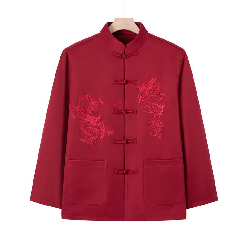 Ronghua New Chinese Style Fleece-Lined Tang Suit Jacket for Elderly