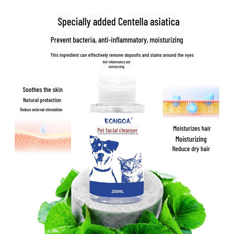 EONGOA Pet Facial Cleansing Towels: Remove Tear Stains, Yellow Beard, Black Chin for Dogs & Cats.
