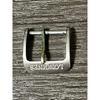 Used LONGINES Watch Buckle Silver Color Logo Engraved 414mm