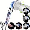 New 3-mode Negative Ion Booster Filter Shower Head One-button Water Stop Handheld Water-saving Bathroom Accessories Set