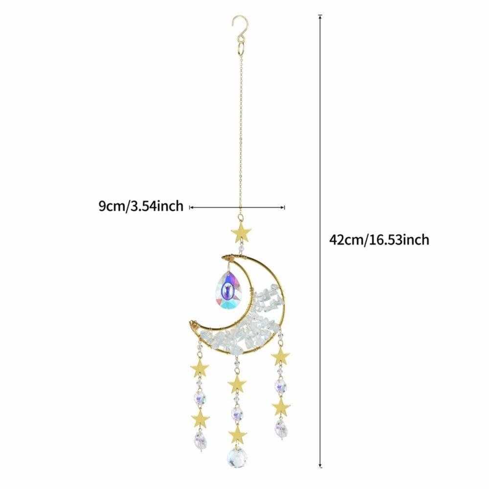 

Crystal Sun Catcher Prism Wall Hanging Wind Chimes High Quality Moon Catchers Yard Garden Decor D