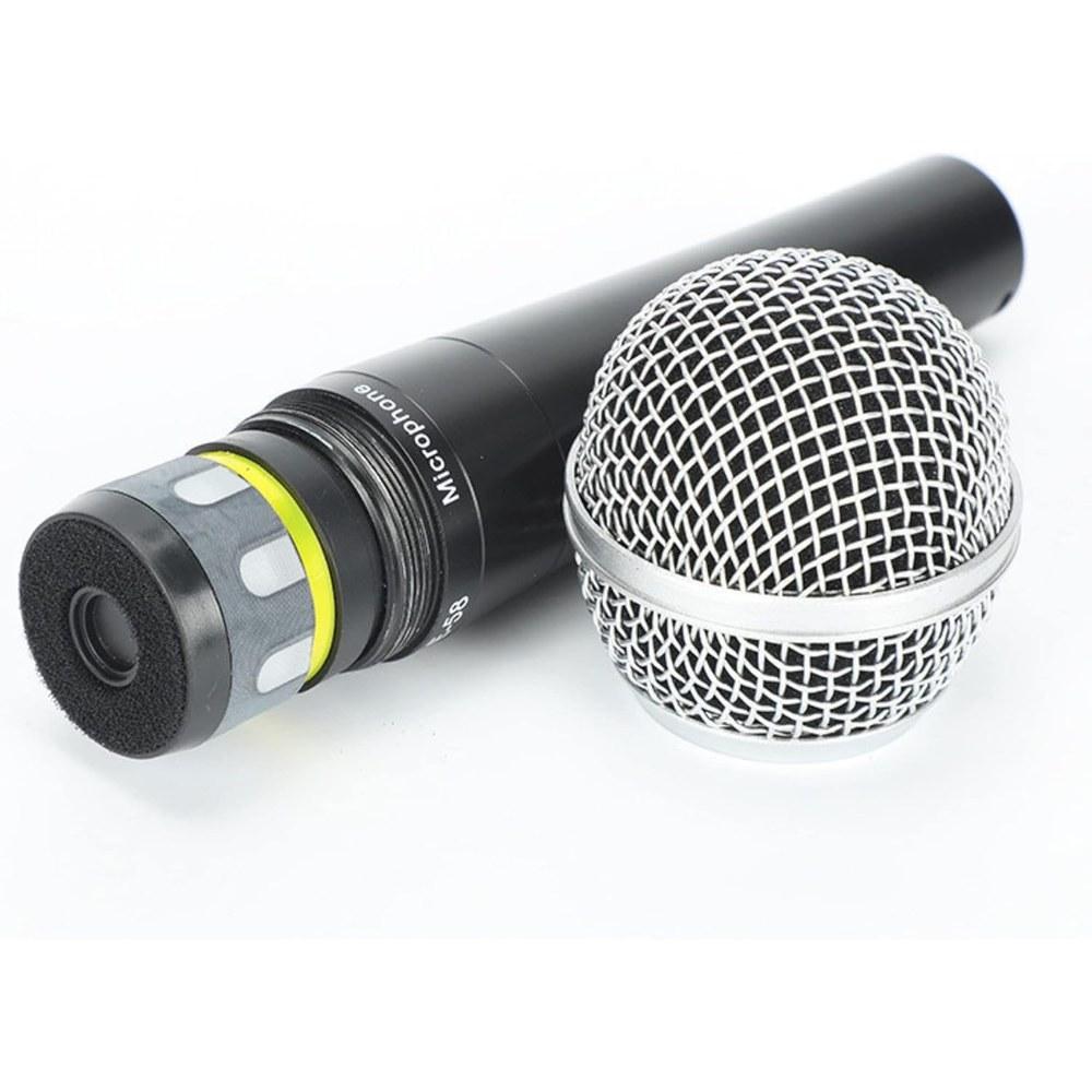 Fujirec Dynamic Microphone 10-Piece Set XLR Phone Cables Vocal Wired Hand Microphone Gold