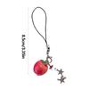 Cute Miniature Apples And Star Keychain For Girls Stylish Keyring Accessory For Backpack Or Phone Accessories