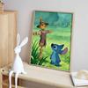 Disney Stitch and Scarecrow diamond art painting kit 5D handmade diy diamond painting, home wall decoration