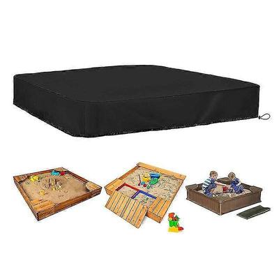 Cobertura para Tanque de Areia Impermeável à Prova de Poeira Proteção UV Cobertura Quadrada para Piscina com Cordão para Tanque de Areia, Brinquedos e Móveis/YY