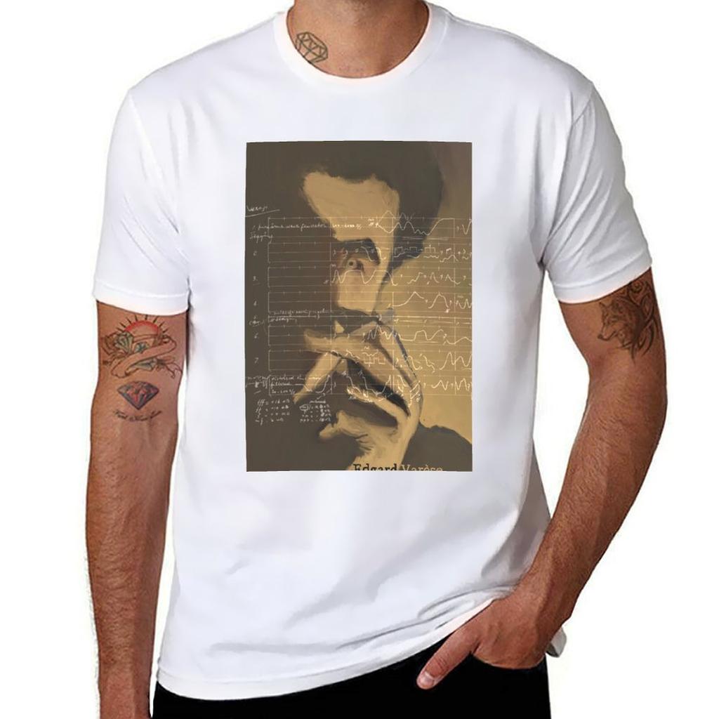 Edgard Varese Tshirt Minimalist Casual Short Sleeve Top