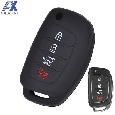 4-tlačidlový silikónový obal na kľúč od auta s diaľkovým ovládaním pre Hyundai Sonata Santa Fe i40 Ochranný držiak na kožu