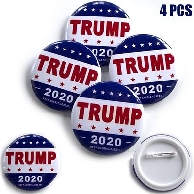 Culer Trump Buttons Pins Keep America Great Round Brooch Pins Badge for Clothing Jeans Scarf Hat Bag Ornaments