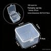 Rectangular Translucent PP Plastic Storage Box with Lid for Jewelry and Small Parts