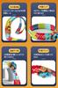 Educational toy car rail mini electric building blocks 3D puzzle DIY freely assembled girls boys children aged 6 8 popular birthday gift Christmas