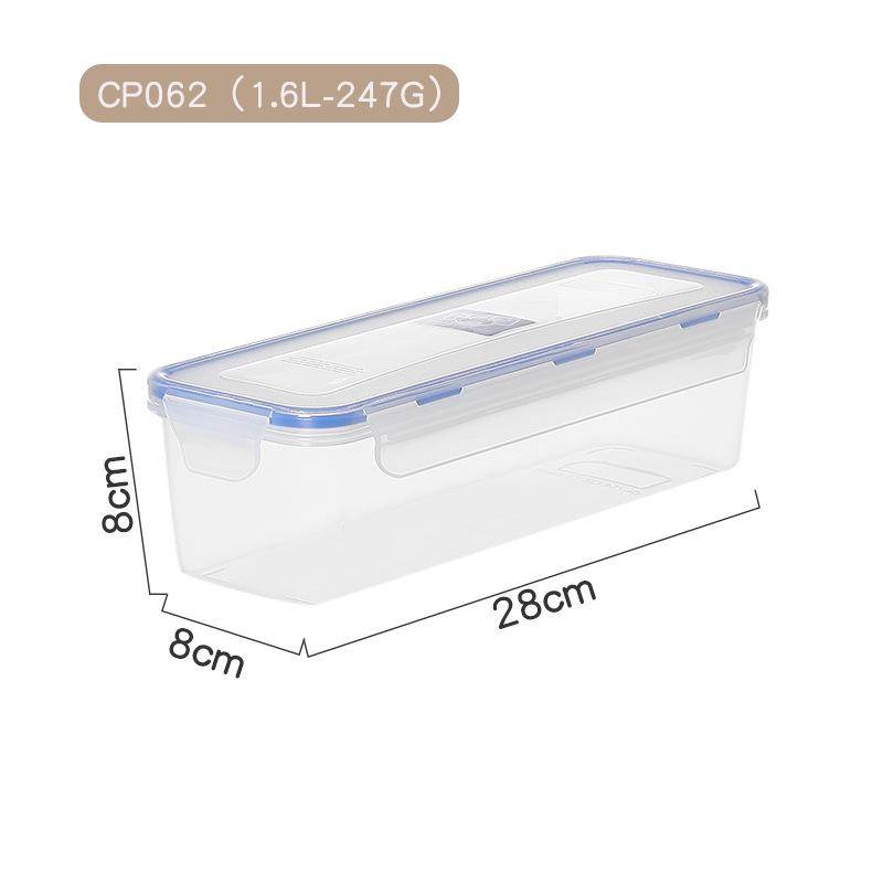 1 Set Large Capacity Airtight Food Storage Container - Reusable, Flip-Top Bread & Kitchen Organizer Box with PTFE Coating