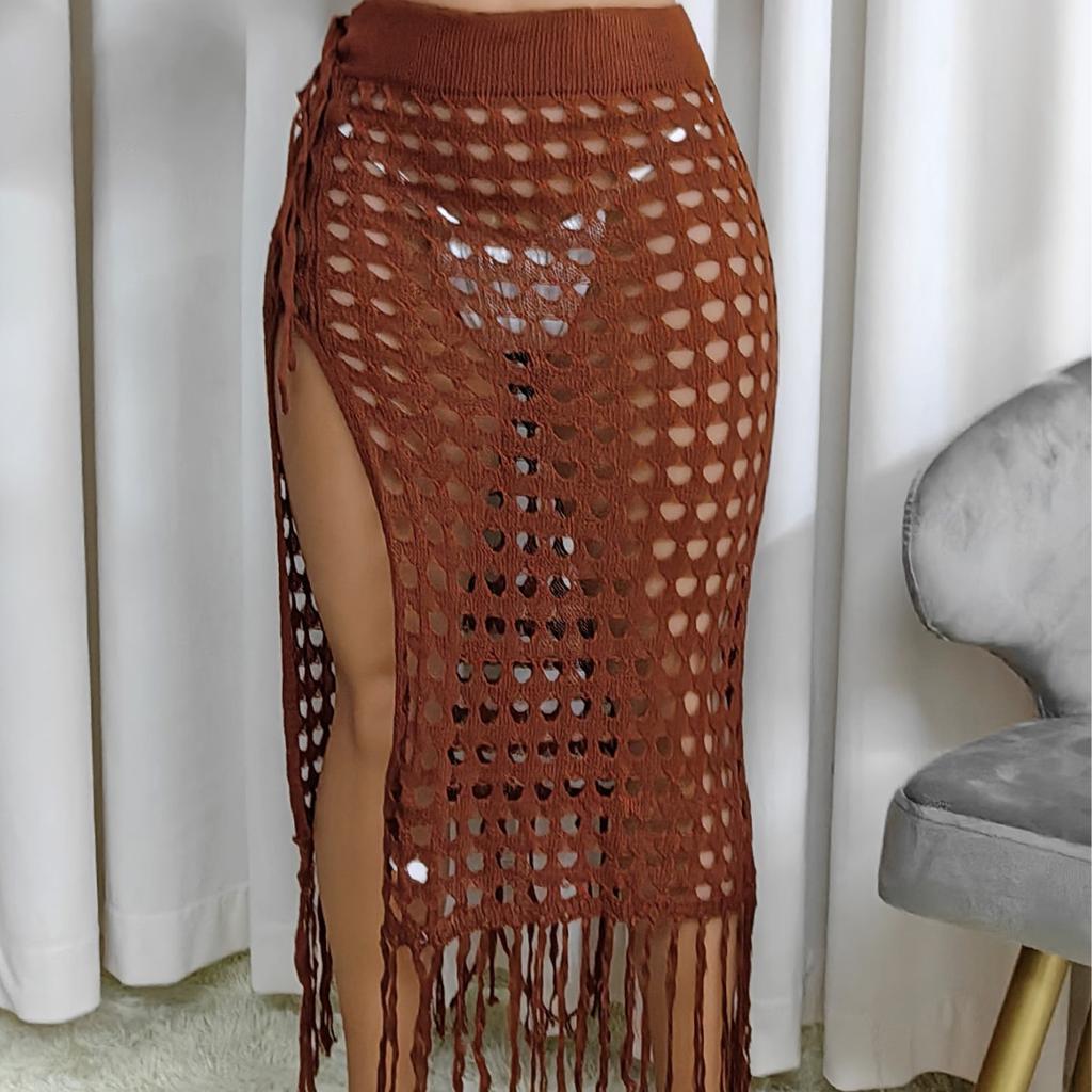 Women Sunscreen Shawl Beach Bikini Swimwear Wrap Coverup Skirt Swimsuit L-3XL