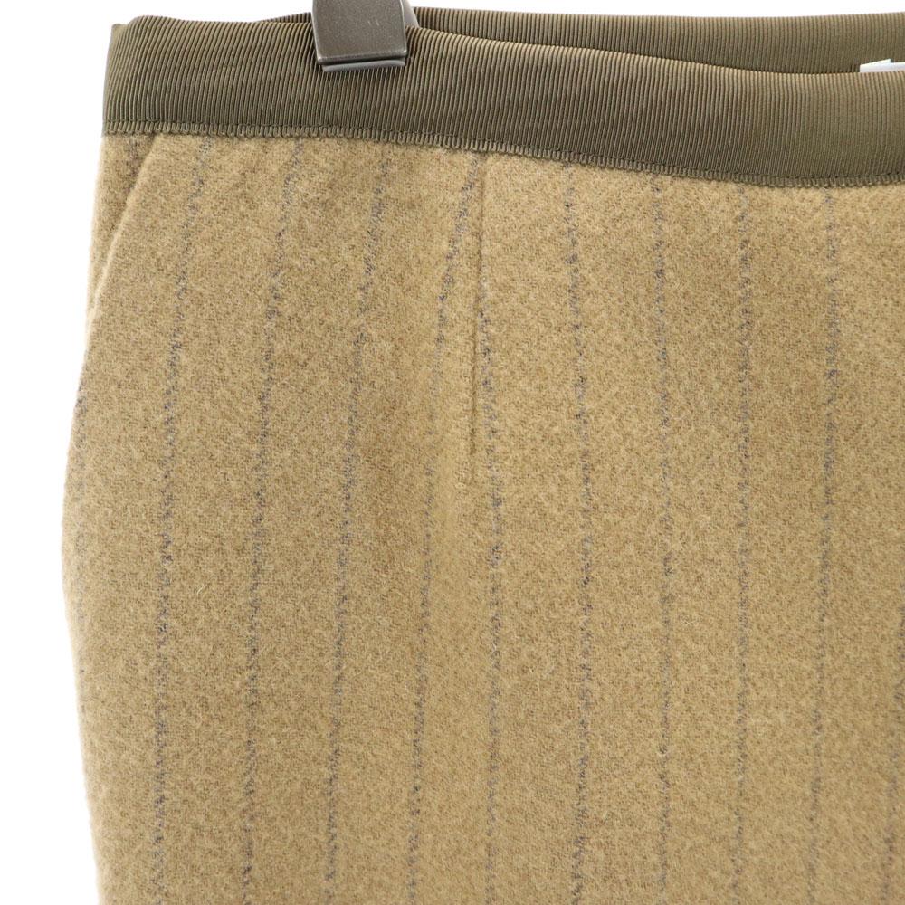 sacai luck Made in Japan Wool Blend Striped Pattern Midi length Trapezoid skirt Women Used