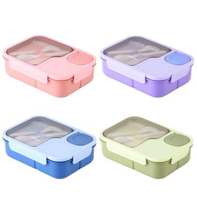 Caja Multifuncional para Preparación de Comidas, Caja Hermética para Almacenamiento de Alimentos con Compartimentos y Utensilios para el Trabajo y Picnics