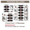 2/3Pcs Western Tribal Bull Skull Duvet Cover Set(1 Duvet Cover & 1/2 Pillowcase)Boho Geometric Bedding Set for Bedroom Decor