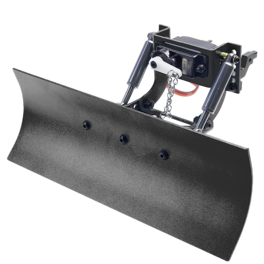1/18 RC Aluminumx Adjustable Snow Shovel/Snow Plow kit with 12G 180° Servo Motor for RC 1/18 TRX4m Crawler Car Upgrade