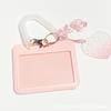 Simple Student Kids Lanyard Card Holder Slim Wallet Boys Pu Id Certificate Bus Door Credit Card Bag for Girls Zipper Coin Purses