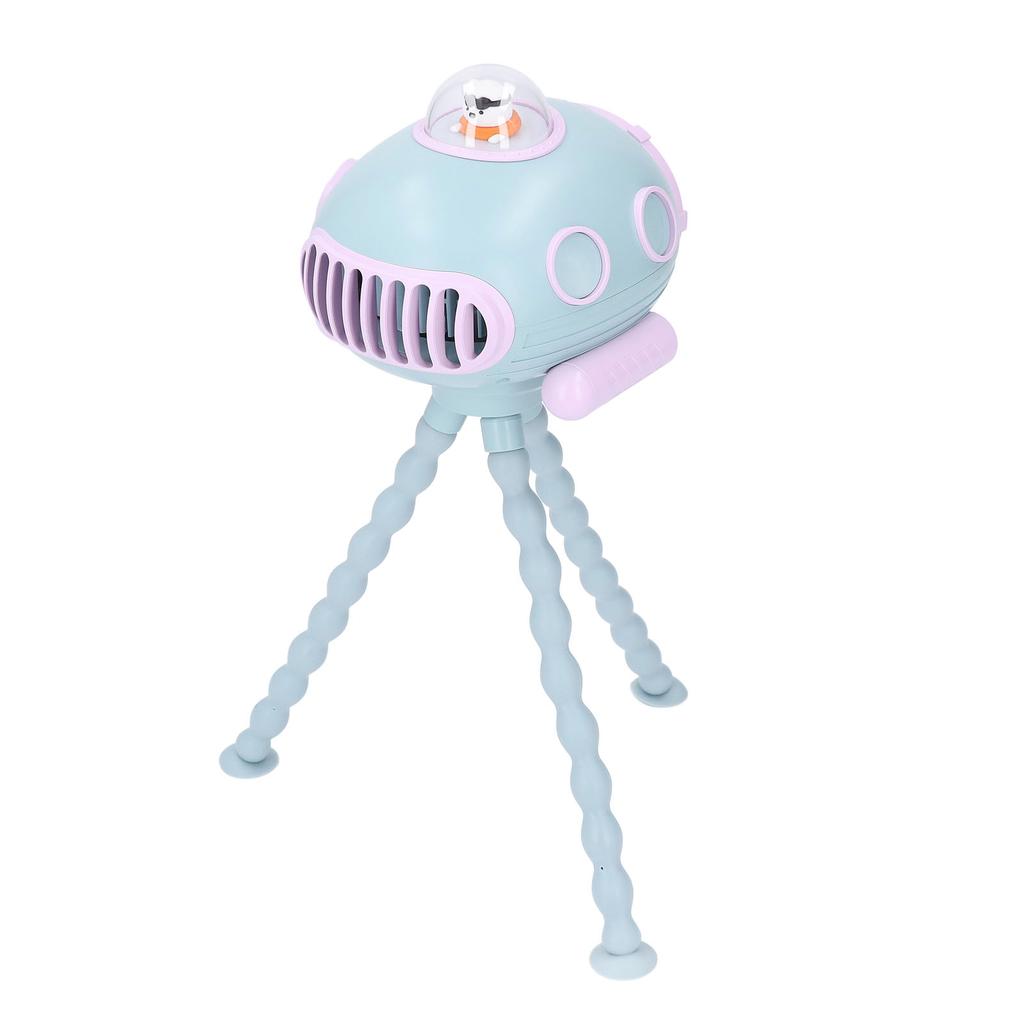 Baby Stroller Cooling Fan Bladeless Portable USB Rechargeable Automatic Oscillating Tripod Fan