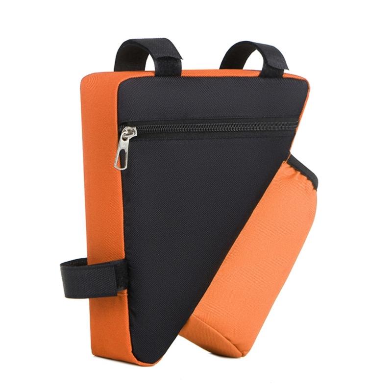 

Bikes Triangular Pouches Mountain Bicycles Frame Front Top Tube Bag Pouches 1 чорний/помаранчевий