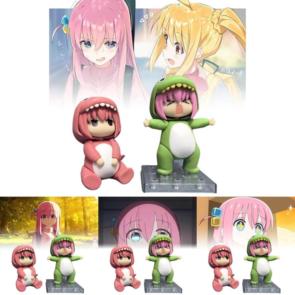 Nendoroid 2369 Goto Duku Dinosaur Pochi-chan Collectible Pvc Figure In Pink And Green