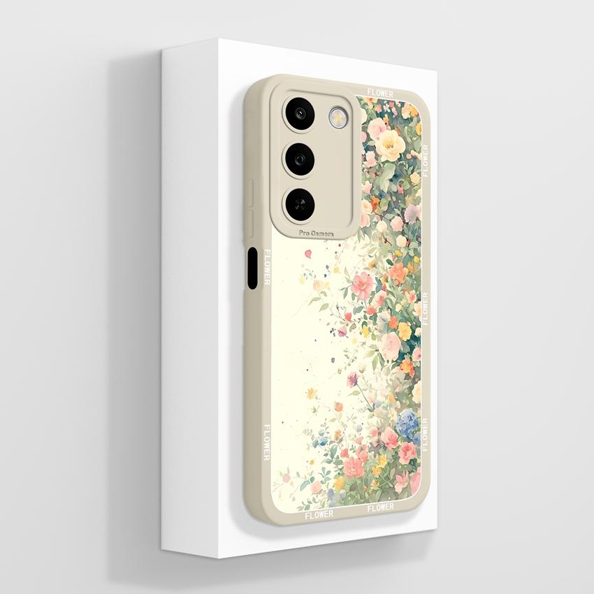 For Realme C100 5G Phone Case Sweet Butterfly Patterns Camera Coverage Funda For OPPO Realme C 100 6.8inches Soft Silicone Shell