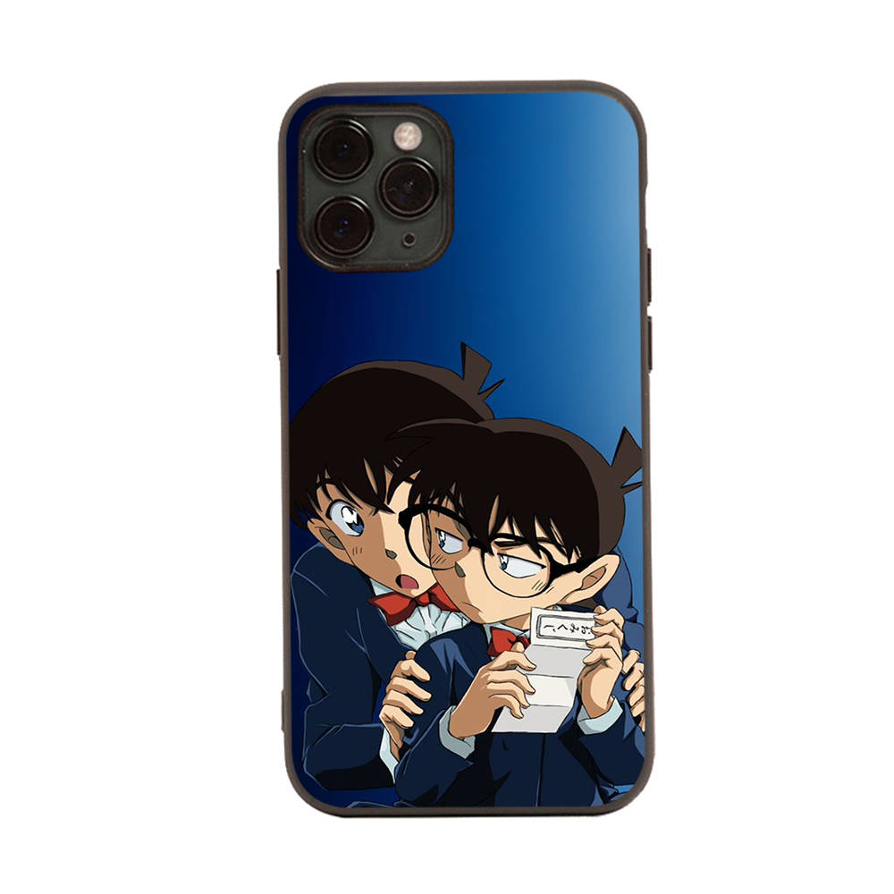 

Чехол для OPPO Reno 8 6 5 Pro Find X3 A17 A3 A31 A38 A40 A53 A54 A55 A74 A76 A78 A77 A80 A94 A95 A96 Lite Черный Мягкий Чехол WI89 Детектив Конан OPPO Reno 4Z 5G эбеновый