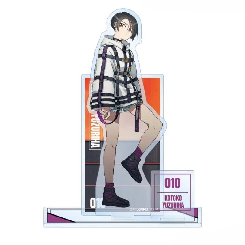 Game MILGRAM Acrylic Stand Doll Anime Mikoto Mahiru Haruka Shidou Es Amane Kazui Yuno Figure Model Plate Cosplay Toy for Gift