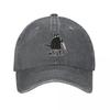 Retro Knife Cat Baseball Cap Unisex Distressed Washed Headwear Hip Hop Outdoor Running Golf Caps Hat