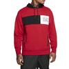 Air Jordan 11 Legacy Patchwork Pullover Hoodie Herren Oberteile Rot CU1510-687