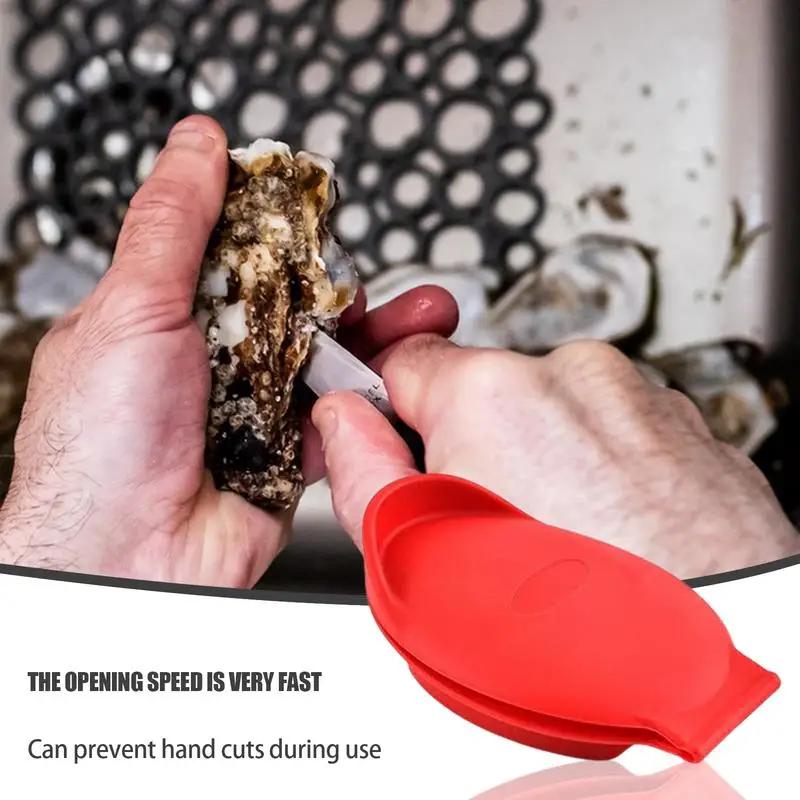 Otevírák na ústřice a mušle Ergonomický Bezpečný Silikonový Kleště na otevírání ústřic Snadné ovládání Kleště na otevírání ústřic Barevně stálé