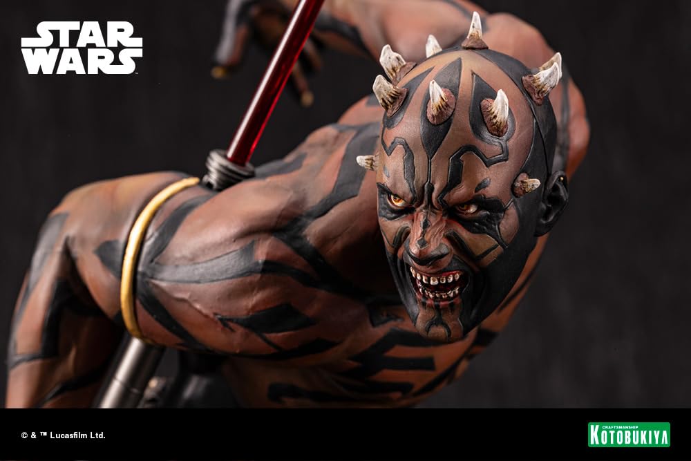 KOTOBUKIYA Star Menace ARTFX Darth Maul Night Brother scale PVC painted simple assembly figure Wars/Phantom 1/7