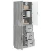 Cabinet Set 2 Pcs Grey Sonoma Particleboard