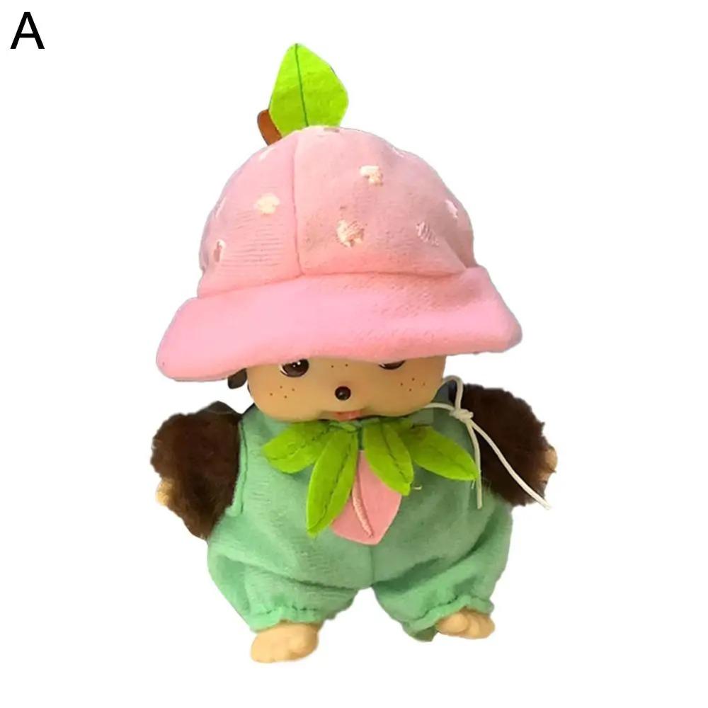 Fruit Adventure Seri Monchiqi Plush Doll PP Cotton Cute Doll Birthday Gift Schoolbag Pendant Decoration Strawberry Cute Girl15cm