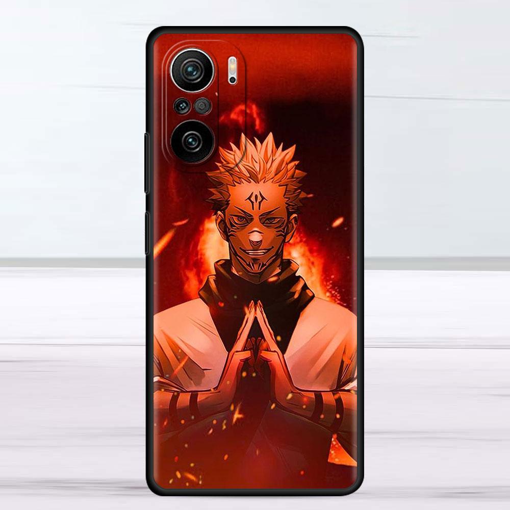 Hülle für Xiaomi Redmi Note 11 9S 10 9 8 7 9A 9C 9i K40 8T 10C 9T K50 Silikon Handyhülle Niedliches Jujutsu Kaisen Anime